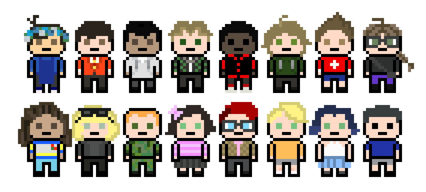 [09ba68] danganronpa pixel sprite base