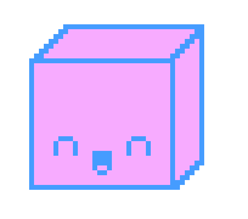 [9664c4] Filled Fuschia and Blue Cardboard