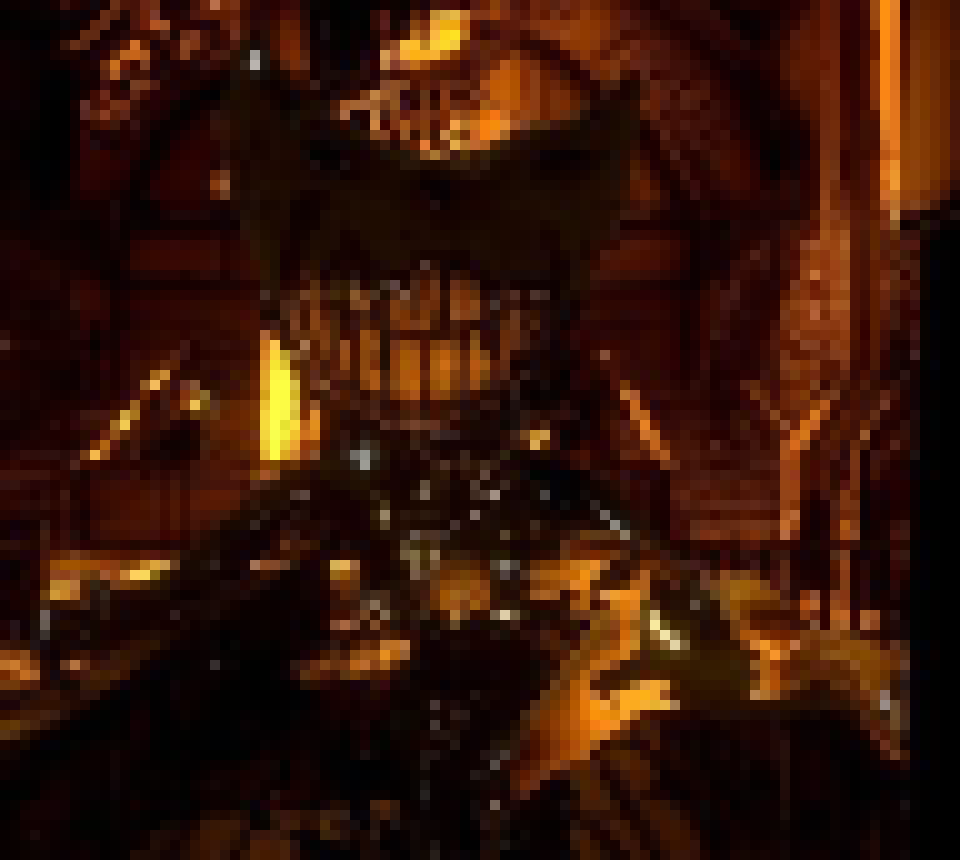 [7a4037] *stops and turns around. Terror can see that his smile is shaking and he grabs  Terror by his neck*