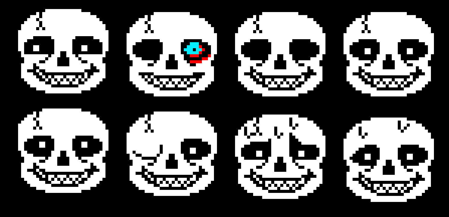[5b44da] Sans facial expressions part 1
