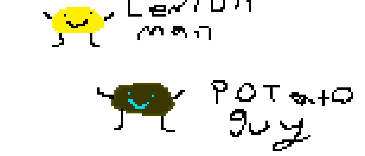 [b2814d] lemon man and potato guy