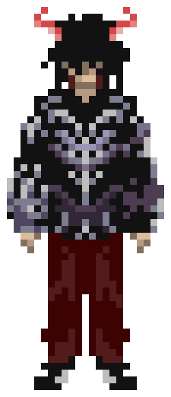 [90dac8] "Oh, right." Wes would take the horn out of the side of their head, as it formed into a red blade, condensed of hundreds of spirits. He'd slash at the nearest doppel.