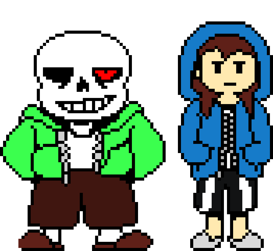 [2269a5] Storyshift Chara as Sans & Sans as Storyshift Chara