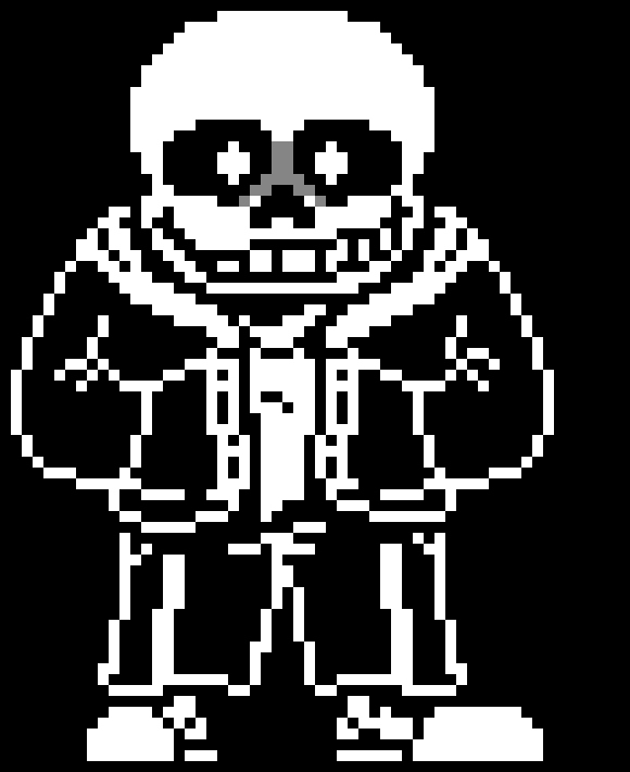 (Sans: 1 attack 1 defense, the easiest enemy)