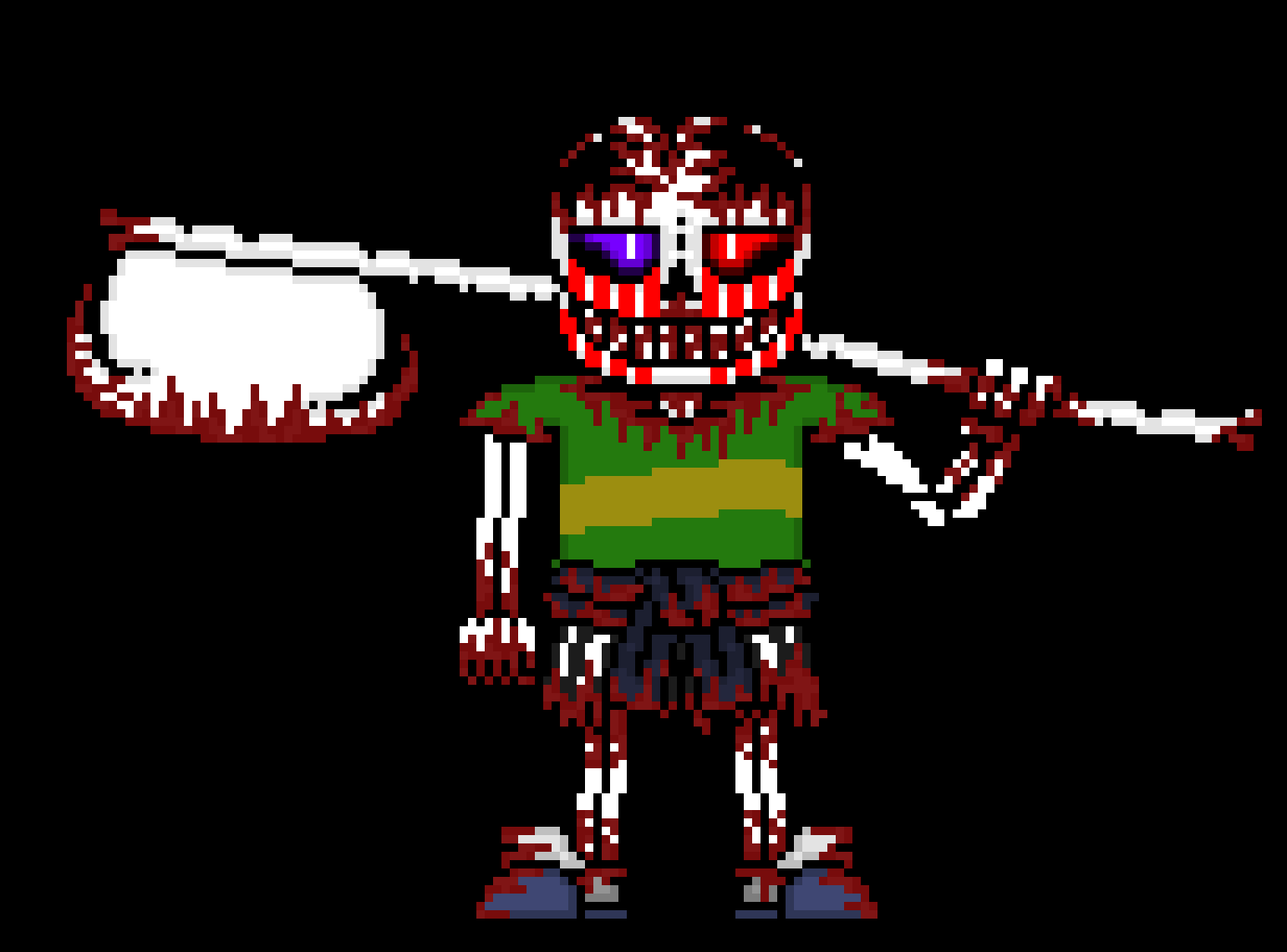 [e8cb42] *he would summon an axe, he then throws it aiming at the sanses legs*
