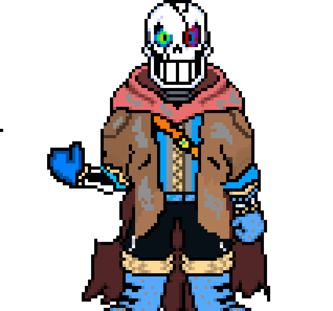 [9664c4] dustbelief!comic papyrus phase 3:broken skull!