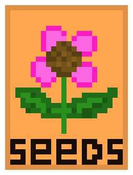 [9b88be] Pink Flower Seeds
