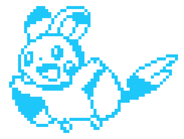 [9664c4] Emolga Pixel Art