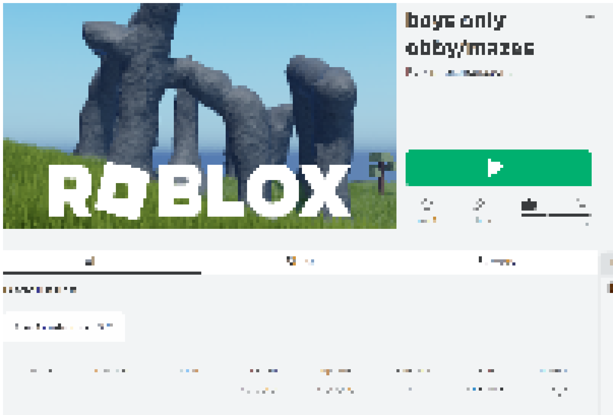 [fb6dd0] Boys only obbies/mazes! (Super fun)