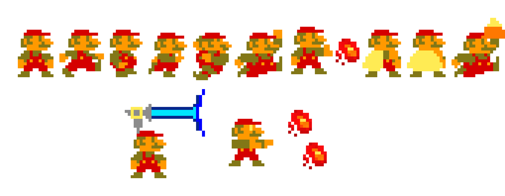 [345896] 8 bit smash mario