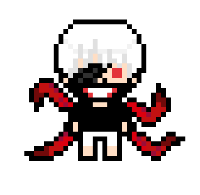 Kaneki Ken Danganronpa Pixel Art