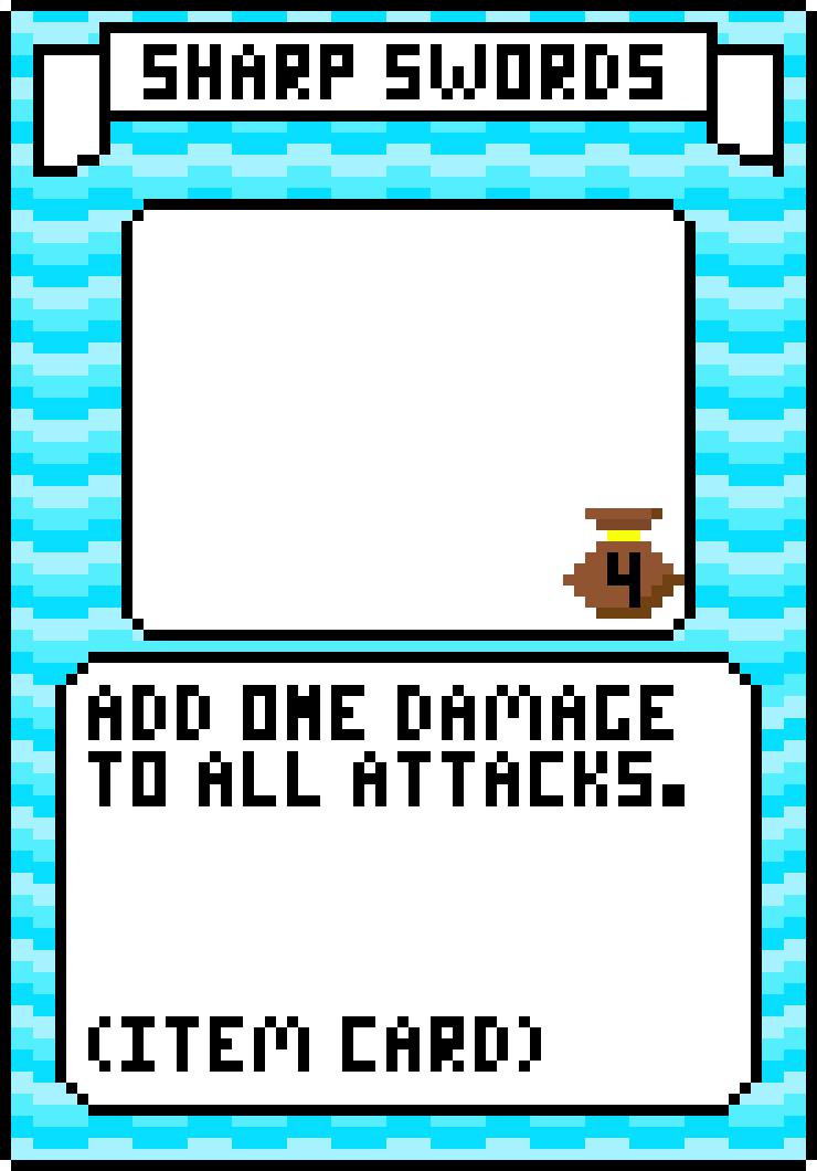 Ice Sharp Swords Card