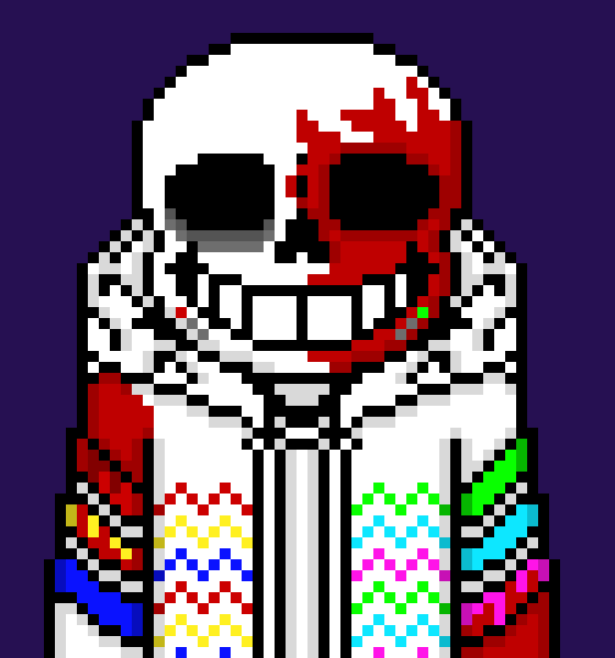 [b63bdb] *rips the knife out, then turns the Caftar's soul blue and throws him* now to do what i came for *sits on Disasverse's chest and pins his skull to the ground* say goodbye to your OTHER eye