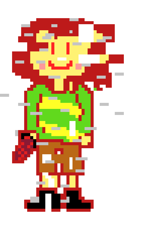 [9664c4] Distorted!Chara Holding Knife