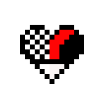 [43128d] sky blue heart pixel