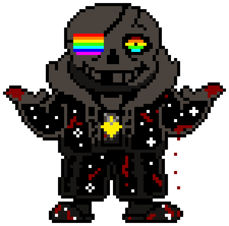 [9664c4] rainbow fight Shadowtale Sans