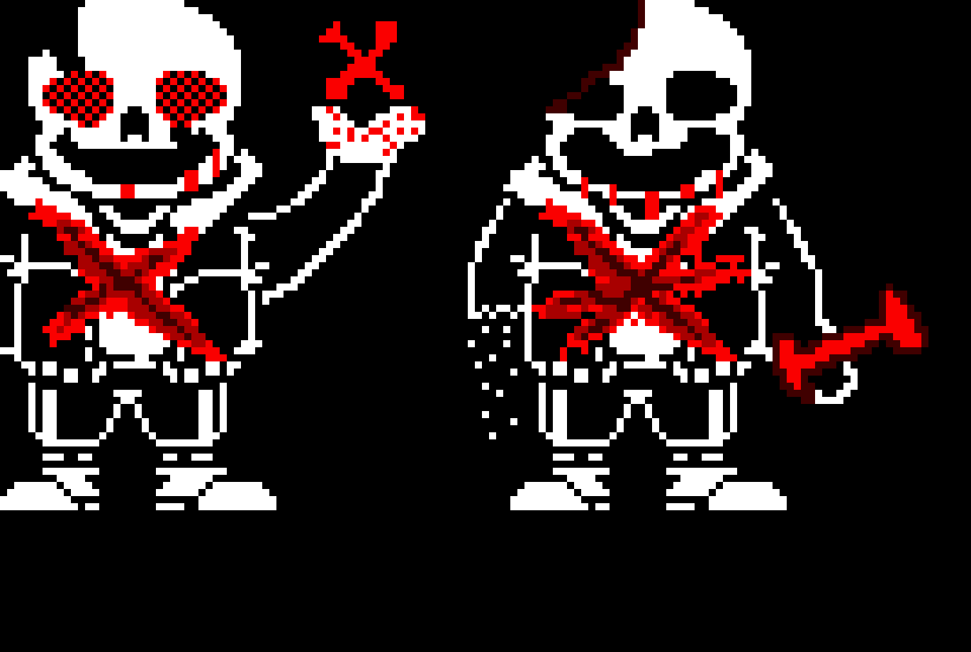 [a01555] Undertale last breath Sans Phase 4 and 5 Sprite
