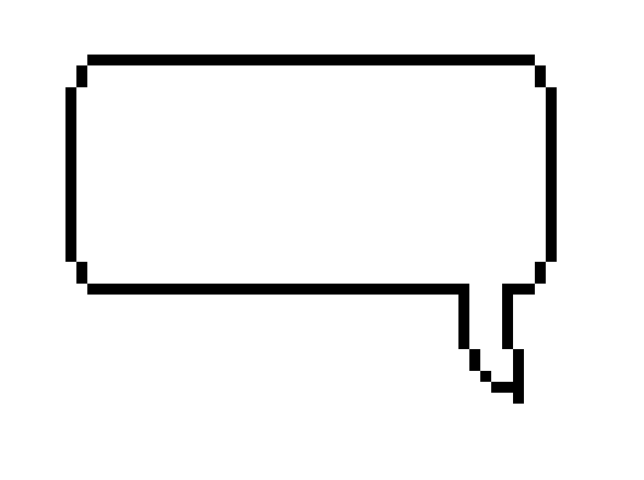 [26fa80] pixel speech bubble