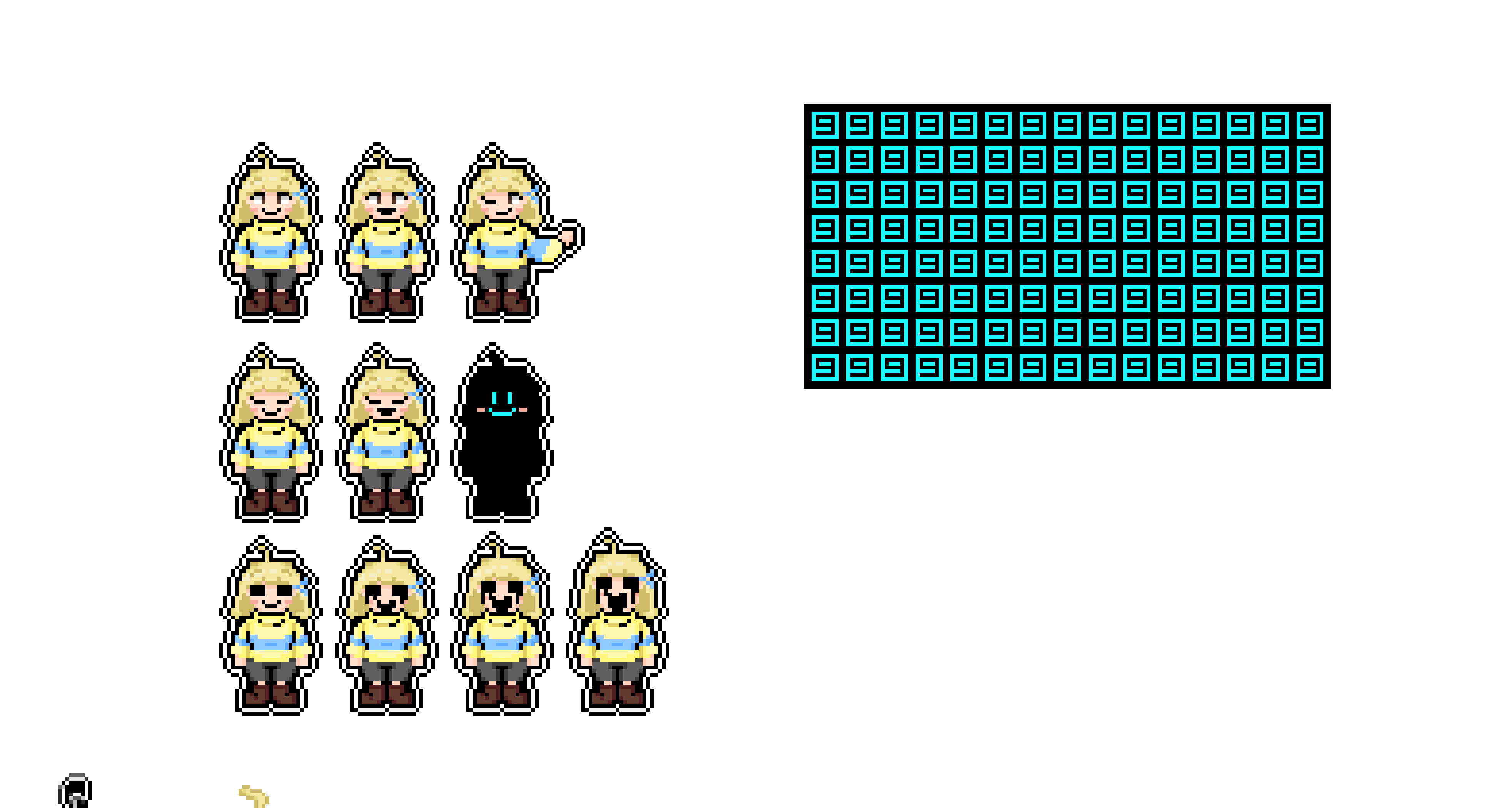 [b91914] Hazel DU Sprite Sheet Unfinished