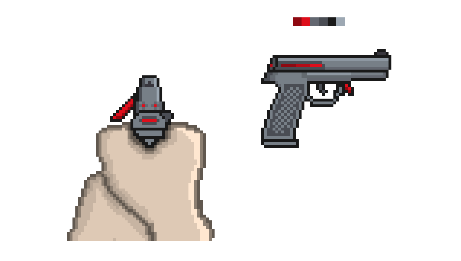Hands With Gun with model of gun edited for stinky peoples preferences :rolling_eyes: