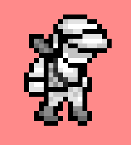 [77b851] - Decides to run away from the chaos sits on a rock -