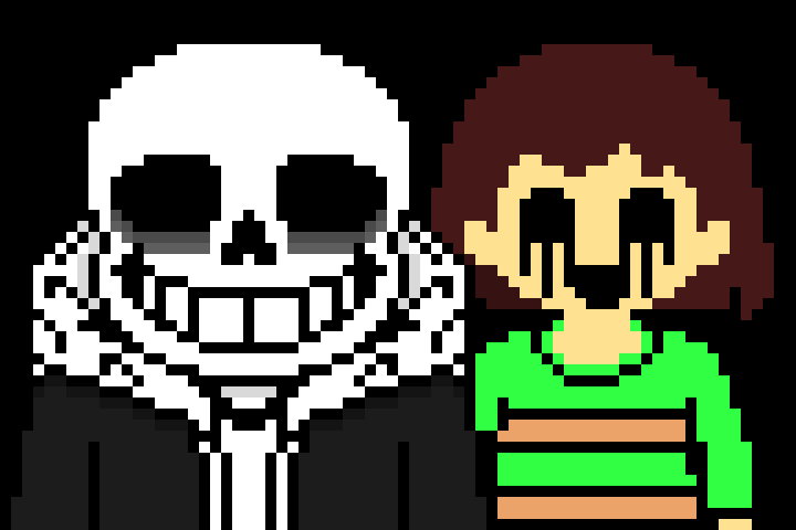 [00fc8a] *turns around and Chara appears* leave us alone you psychopath
