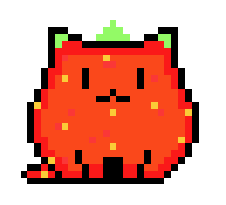 [8155fe] Strawberry Themed Pixel Art