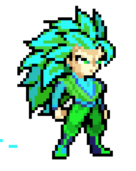 [9664c4] true super saiyen 3 blue future goku