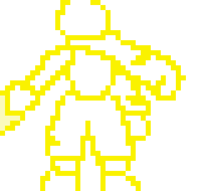 [53a360] Super Outline does an Illusionation attack on xavier making him see mettaton as the outline attacking him *