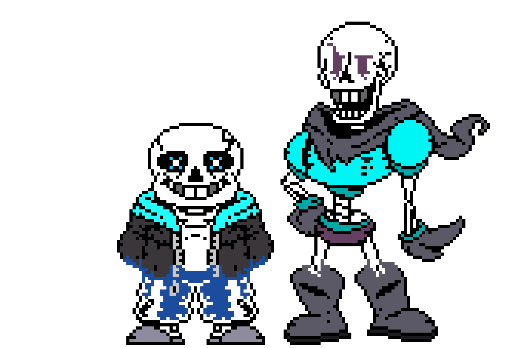 [c2fe0c] Shadowtale Sans And Papyrus (yes i know sans looks weird)