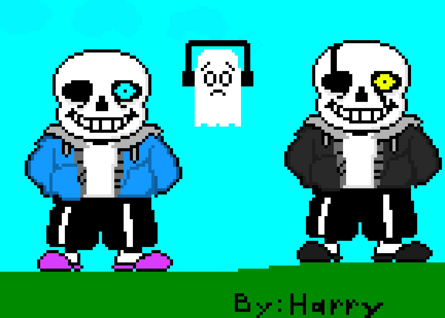 [9664c4] Sans & Gaster Sans By: Harry Robert Sheldon