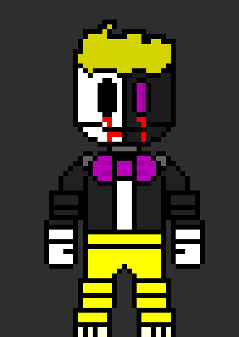[812b32] avoids attacks but gives the dead body* there - Molten the Robot!