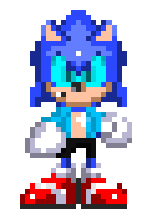 Tales of the Sonic Adventure (FoxyGamer87's AU) Sonic Battle Sprite (Bad Time)