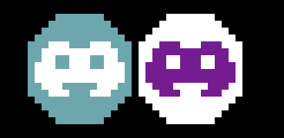 [9664c4] The Discord logo, along with a custom Discord logo