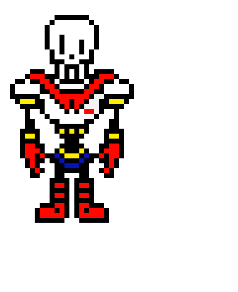 UnderTale - Papyrus (Overworld Sprite) (KamuiSenketsu)