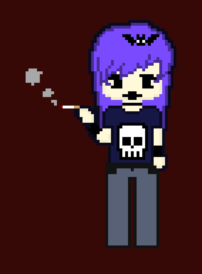 [d3197e] Goth cutie