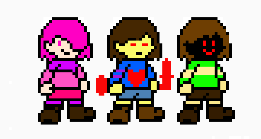 [9664c4] Betty, Chara, and Frisk