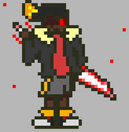 *His knife summons and he holds it* Like i said going for a walk...and then got teleported here now..if u wanna fight then u can die...F.I.G.H.T.I.N.G