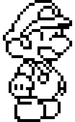 Mario Black and White