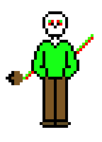 Izzy (Green & Red Eye)