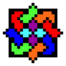 [9664c4] Pixelated Celtic Knot