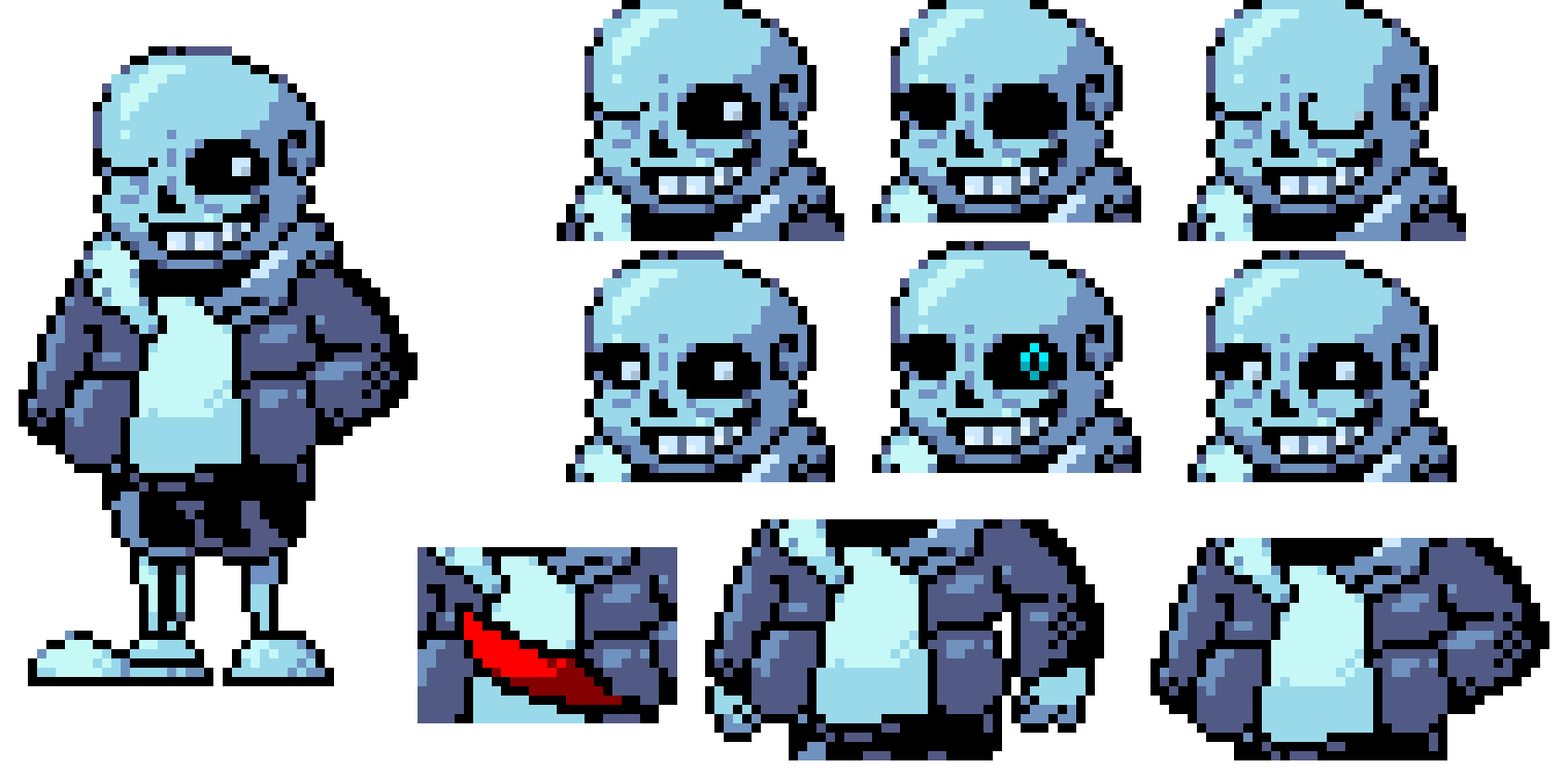 (Sans Undertale 1 attack 1 defense the easiest enemy)