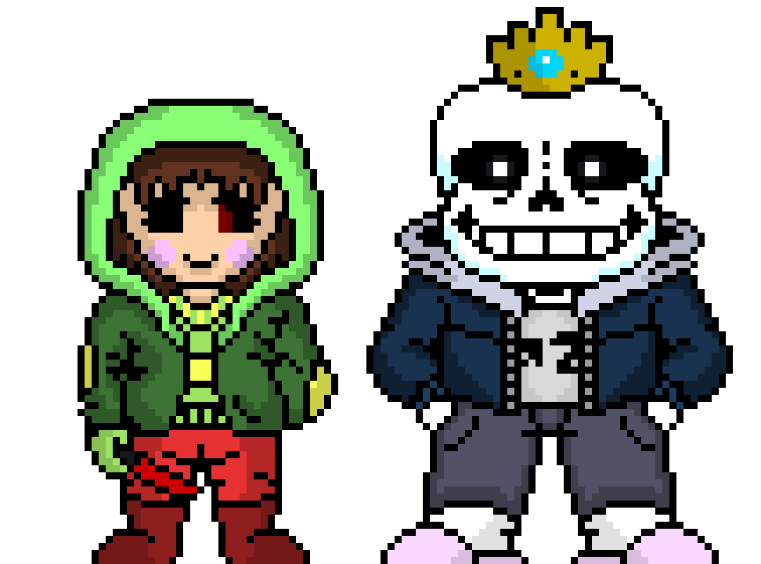 [95be89] Spinshift sans and chara