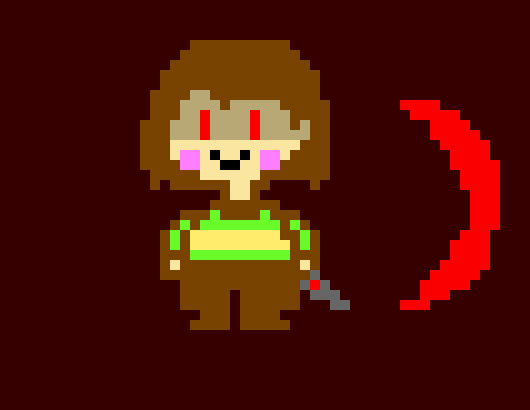 Sends another slash projectile at sans * Just die already