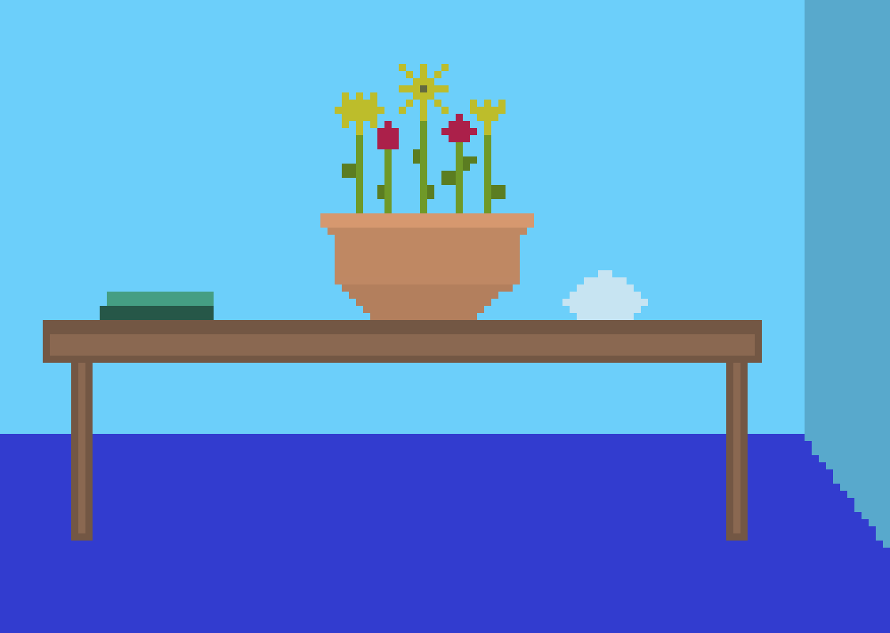 [f85d95] Coffee Table Flowers