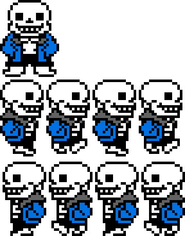 [5c1cd9] UnderTale - Sans Walking Sprite Sheet