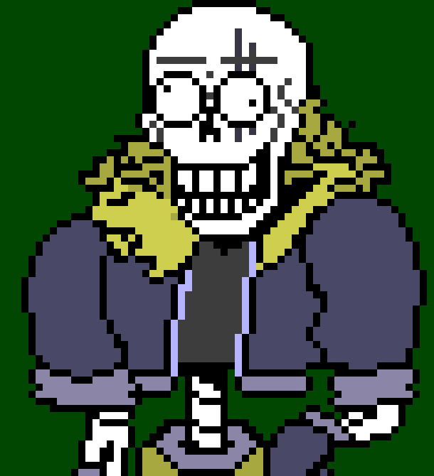 [0b51d0] -Polus does the jump Papyrus does onto the Arena- [Polus]