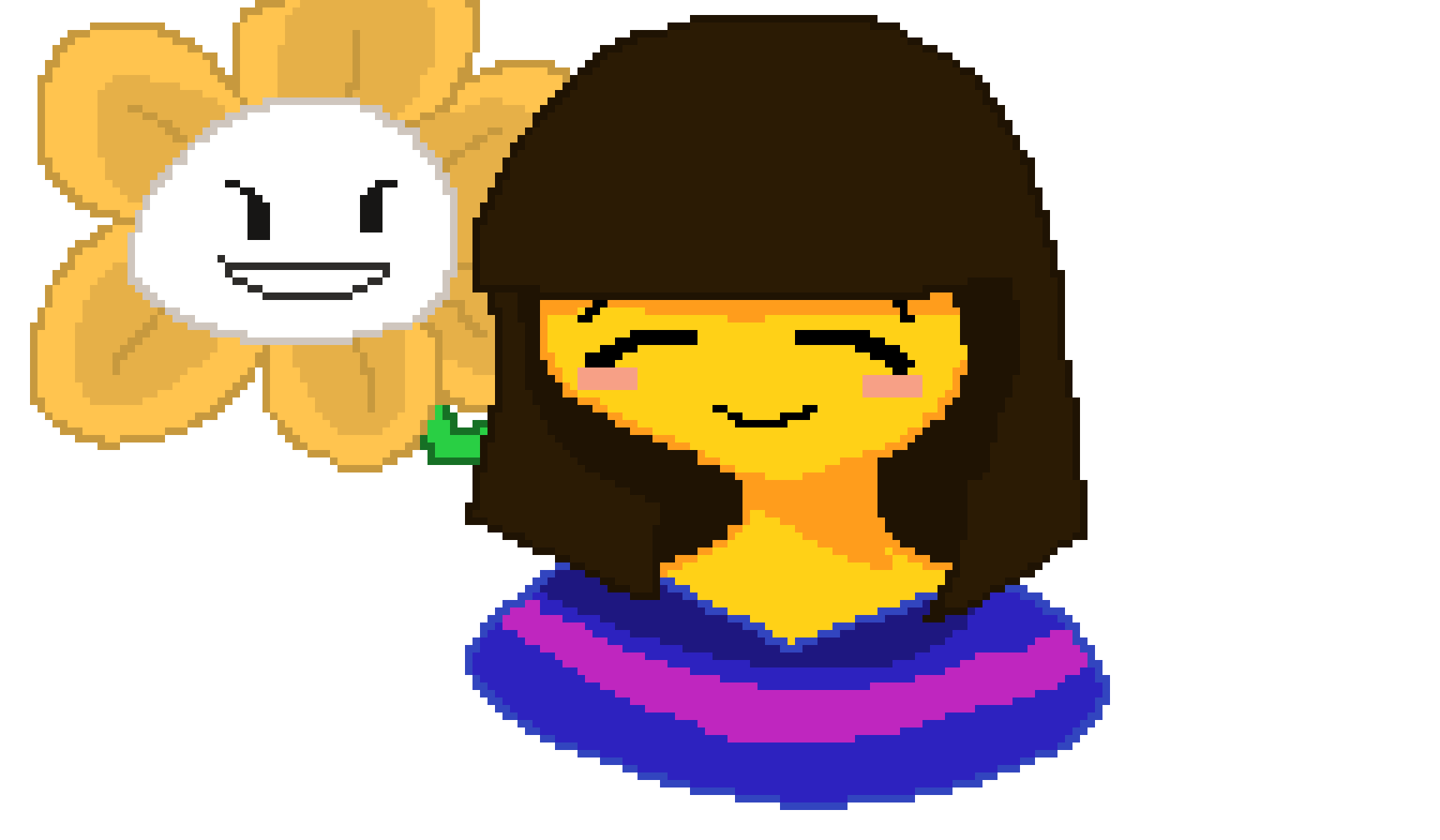 [9664c4] Frisk and Flowey
