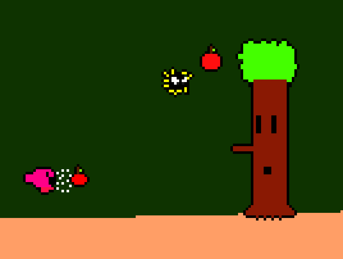 [9664c4] Kirby Fighting Whispy Woods