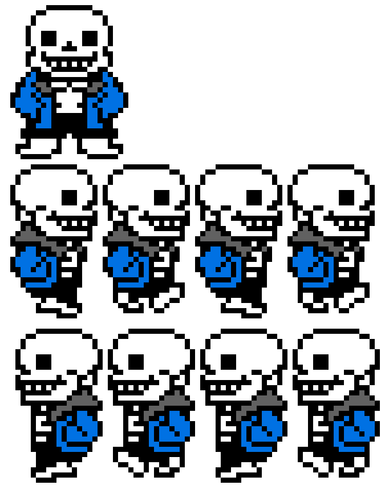 [5c1cd9] UnderTale - Sans Walking Sprite Sheet